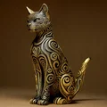 Tượng Mèo Nghệ Thuật - Designer CAT Sculpture - Thumbnail 1