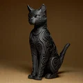 Tượng Mèo Nghệ Thuật - Designer CAT Sculpture - Thumbnail 4