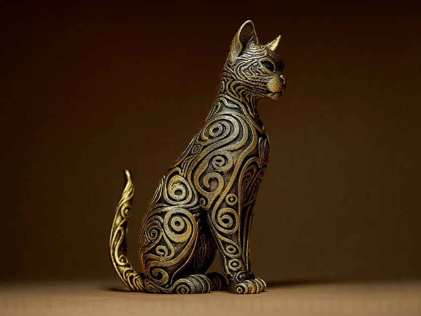 Tượng Mèo Nghệ Thuật - Designer CAT Sculpture - Image 6