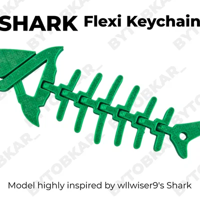 Móc khóa cá mập linh hoạt Flexi Shark