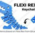 Móc khóa Flexi Rex 3D - Thumbnail 1