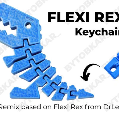 Móc khóa Flexi Rex 3D