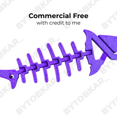 Móc khóa cá mập linh hoạt Flexi Shark
