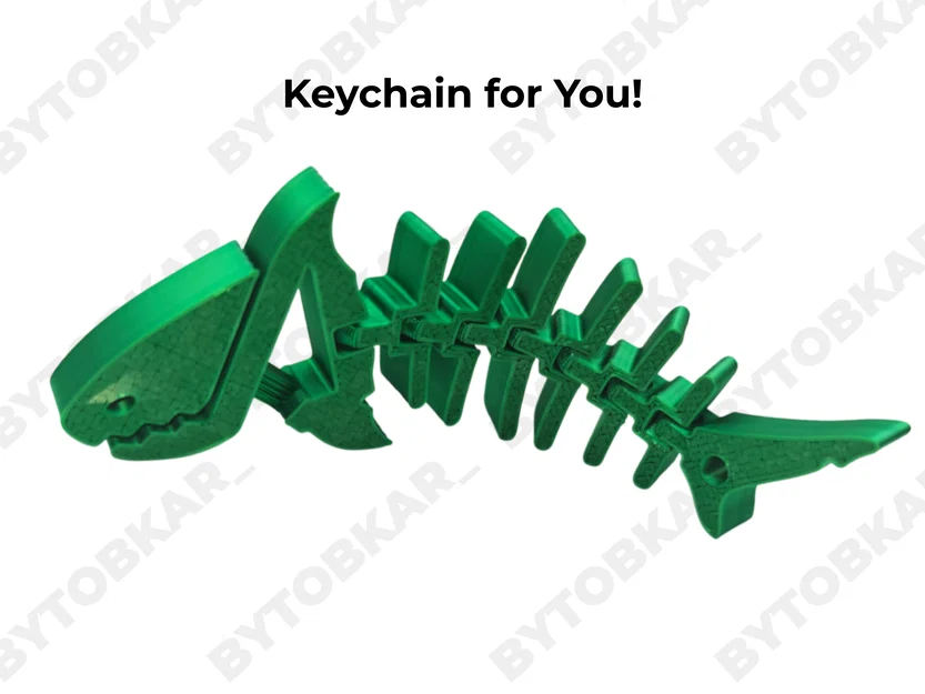 Móc khóa cá mập linh hoạt Flexi Shark - Image 4