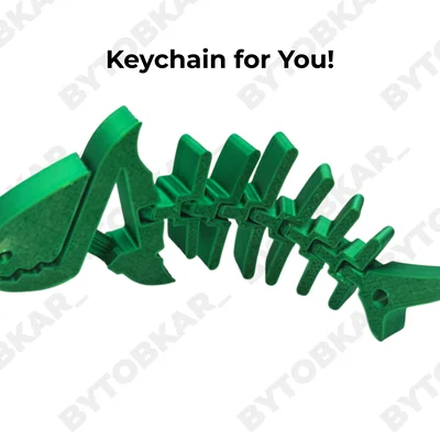 Móc khóa cá mập linh hoạt Flexi Shark