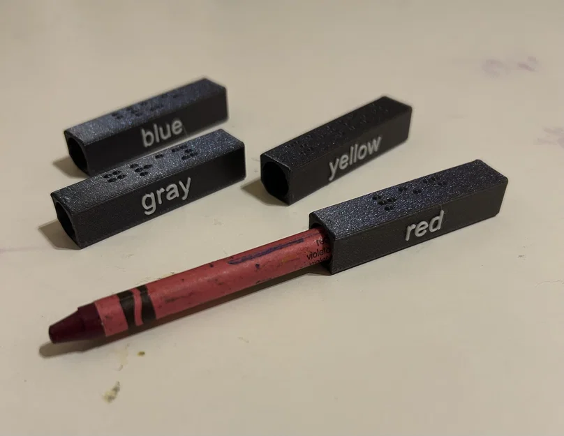 Nắp Bút Sáp Màu Braille - Image 1