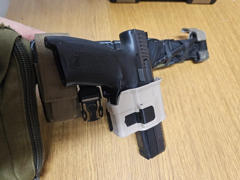 Bao da cho CZ P-10C, P-10 F, P-10 M (phiên bản Molle hoặc đeo đai) - Image 8