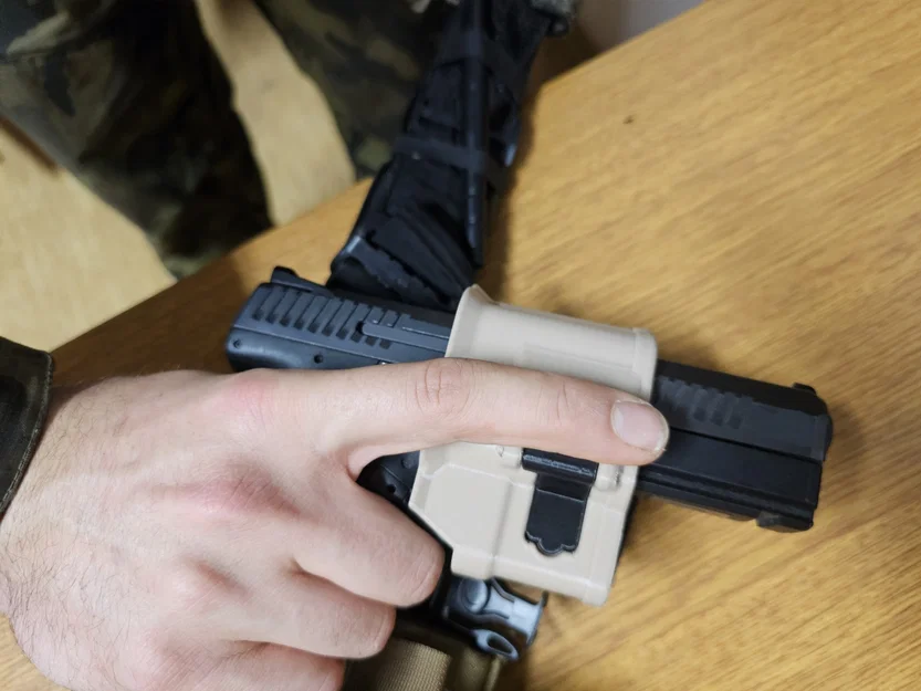 Bao da cho CZ P-10C, P-10 F, P-10 M (phiên bản Molle hoặc đeo đai) - Image 11
