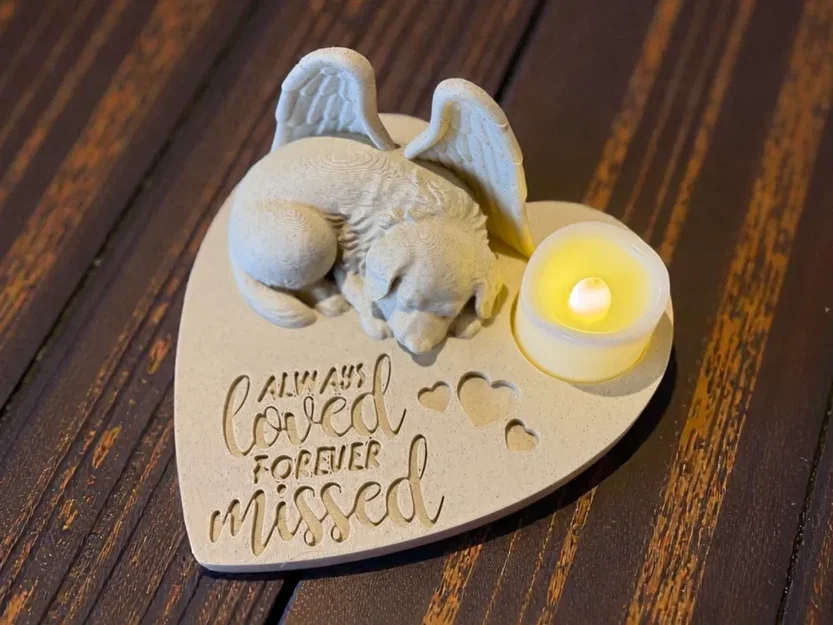 Tượng Thiên Thần Great Pyrenees Tưởng Niệm - Luôn Yêu Thương, Mãi Nhớ Thương - Image 1