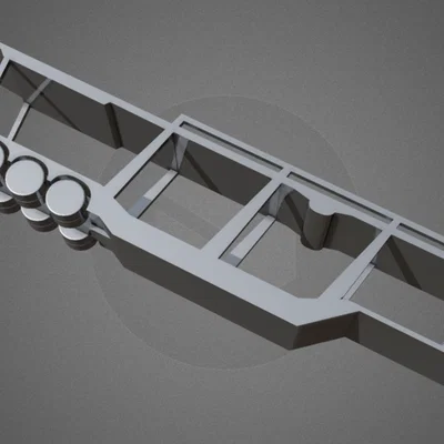 Mô hình xe đầu kéo và rơ-moóc 6 vị trí in 3D cực chất