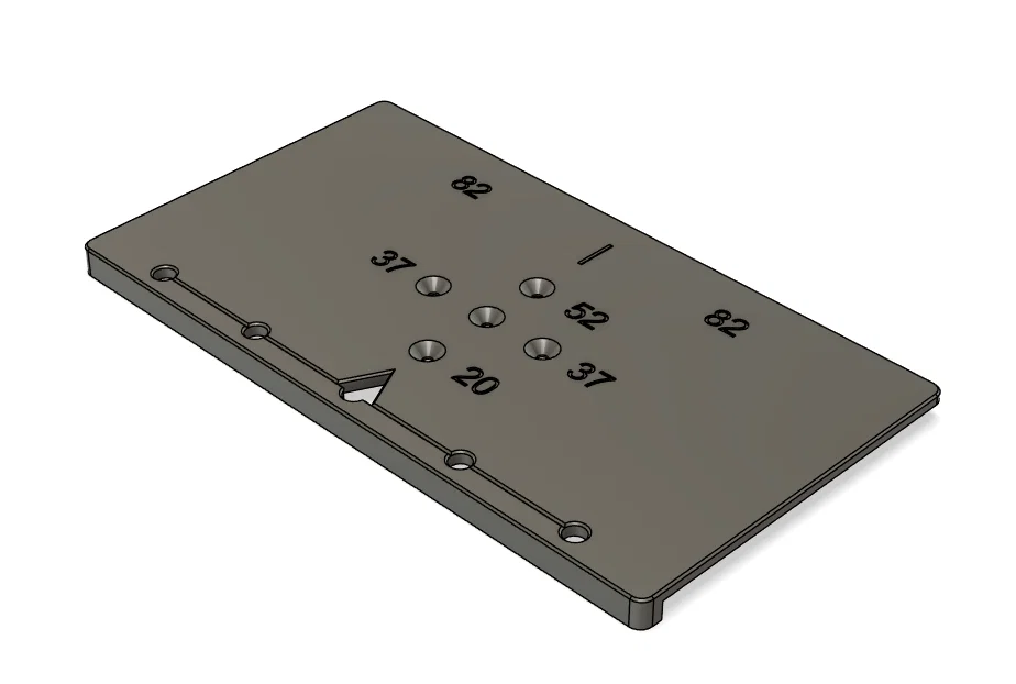 Khuôn dưỡng lắp đặt bản lề BLUM (Blum hinge jig template) chuẩn xác - Image 1