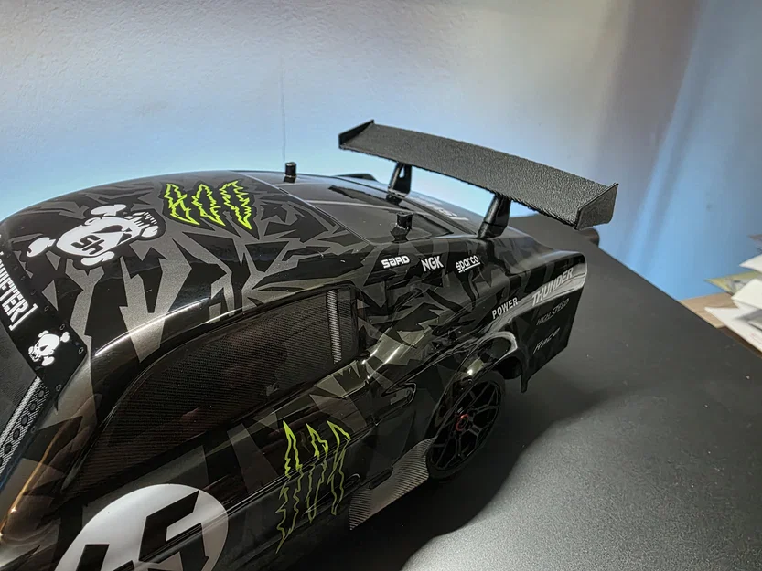 Cánh Gió Đuôi Tùy Chỉnh Cho Xe RC Drift HBX 2195 Tỉ Lệ 1:18 - Image 2