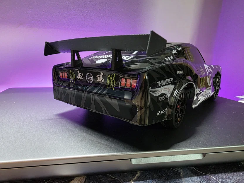 Cánh Gió Đuôi Tùy Chỉnh Cho Xe RC Drift HBX 2195 Tỉ Lệ 1:18 - Image 3