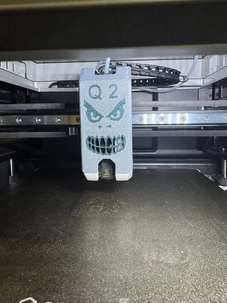 Ốp mặt trước Qidi Q2 phong cách Angry Face - Image 1