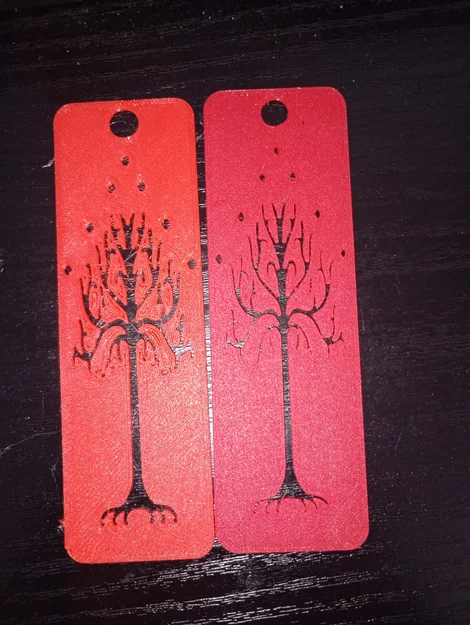 Kẹp sách Cây Trắng xứ Gondor (White Tree of Gondor Bookmark) in 3D - Image 2