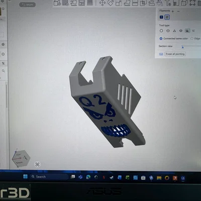 Ốp mặt trước Qidi Q2 phong cách Angry Face