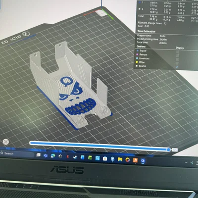 Ốp mặt trước Qidi Q2 phong cách Angry Face