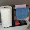 Giá Để Đồ Nhà Bếp Kiêm Kệ Treo Khăn và Giấy Lau - Thumbnail 6