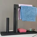 Giá Để Đồ Nhà Bếp Kiêm Kệ Treo Khăn và Giấy Lau - Thumbnail 8