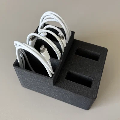 Khay Đựng Bộ Sạc và Dây Cáp Apple Đa Năng - Gọn Gàng Tiện Lợi