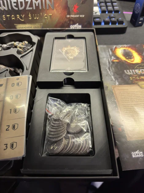 Khay 3D đựng thẻ Witcher Old World Legendary Hunt DLC (Sleeved cards) - Image 2