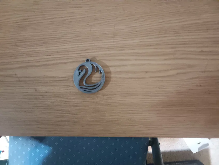 Móc khóa hình thiên nga tối giản - Mẫu in 3D tinh tế cho mọi người - Image 2