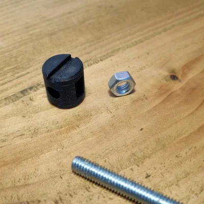 Barrel Nut - Đai ốc thùng (có khe chèn đai ốc kim loại)