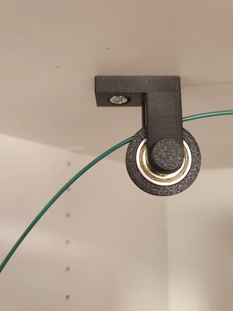 Bộ dẫn hướng nhựa (Filament Guide) dùng vòng bi 608 gắn ốc vít - Image 1