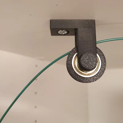 Bộ dẫn hướng nhựa (Filament Guide) dùng vòng bi 608 gắn ốc vít