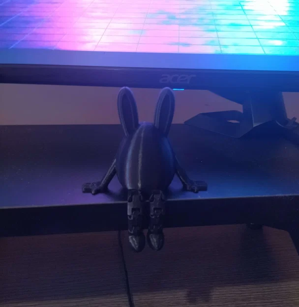 Mô hình 3D Chú thỏ trứng phục sinh cử động - In ấn dễ dàng - Image 1