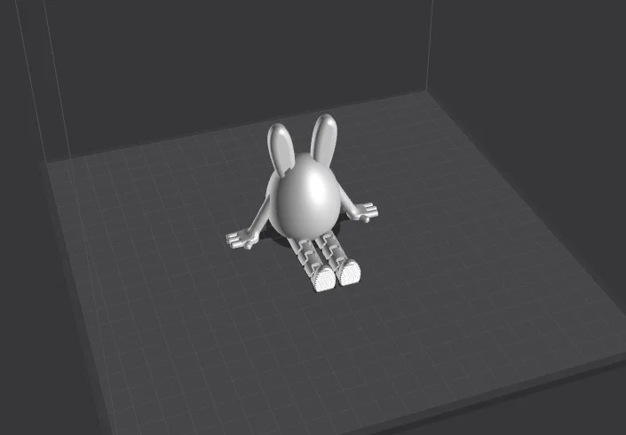 Mô hình 3D Chú thỏ trứng phục sinh cử động - In ấn dễ dàng - Image 2