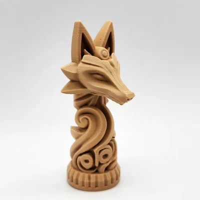 Tượng Totem Đầu Cáo (Fox Head Totem)
