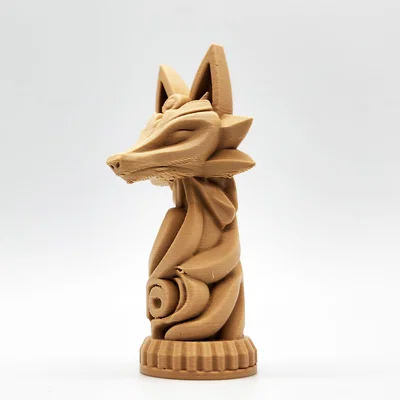 Tượng Totem Đầu Cáo (Fox Head Totem)