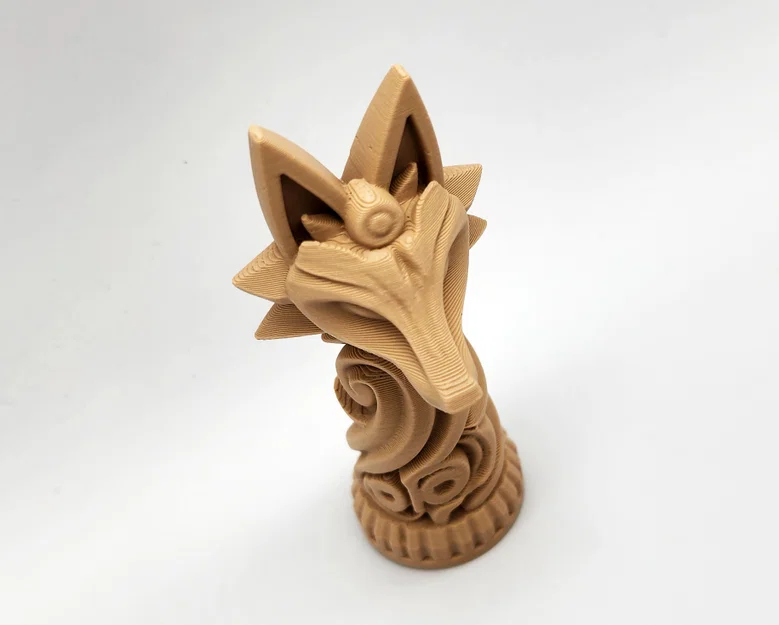 Tượng Totem Đầu Cáo (Fox Head Totem) - Image 5