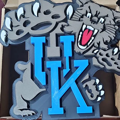 Mô hình logo University of Kentucky Wildcats cổ điển