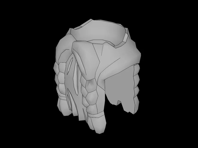 Mô hình bộ râu dài 5 bím tóc tùy chỉnh cho minifig kiểu Lego - Image 1