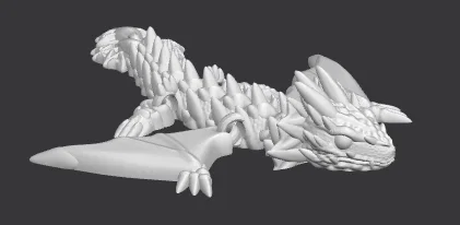 Mô hình rồng con linh hoạt (Flexi Dragon) in 3D cực đẹp - Image 1