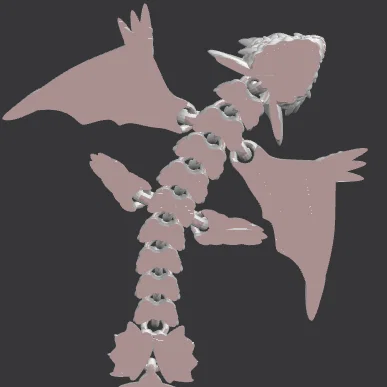 Mô hình rồng con linh hoạt (Flexi Dragon) in 3D cực đẹp