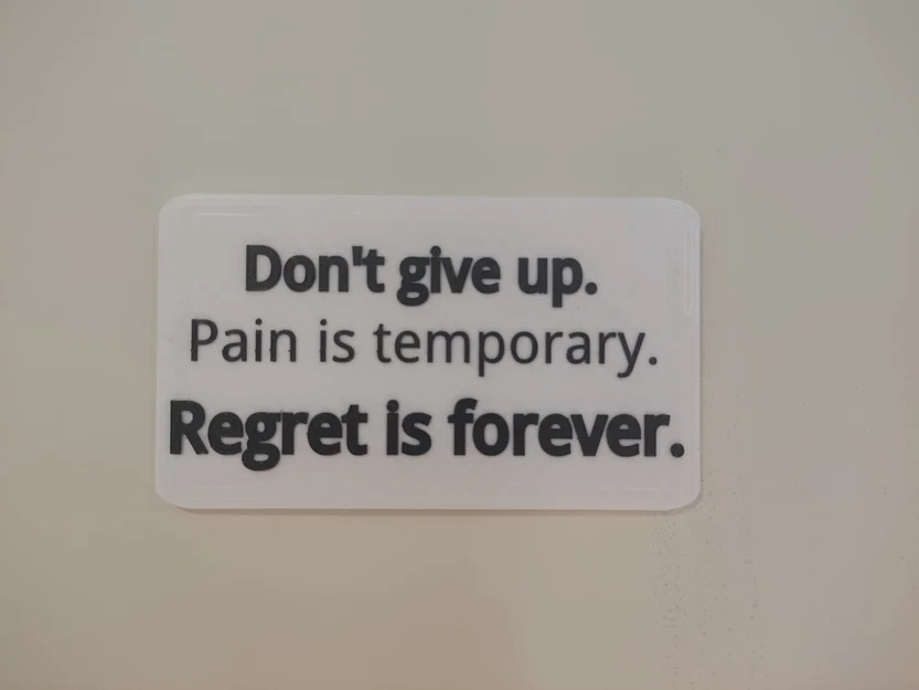 Bảng treo tường với câu trích dẫn truyền cảm hứng (Quote wall sign) - Image 1