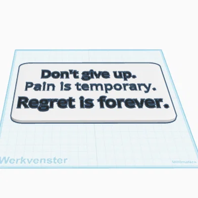 Bảng treo tường với câu trích dẫn truyền cảm hứng (Quote wall sign)