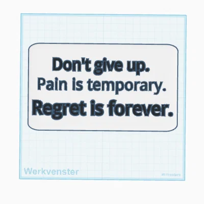 Bảng treo tường với câu trích dẫn truyền cảm hứng (Quote wall sign)