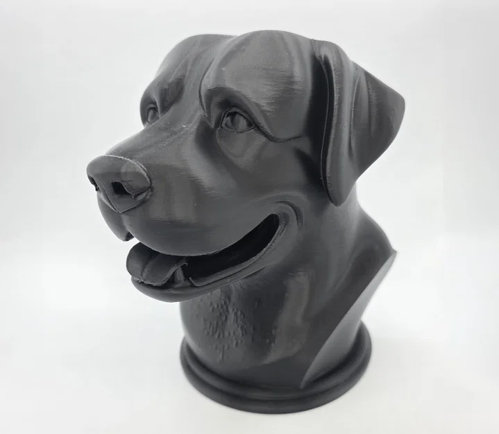 Tượng bán thân chó Rottweiler đang cười 2 - Image 1