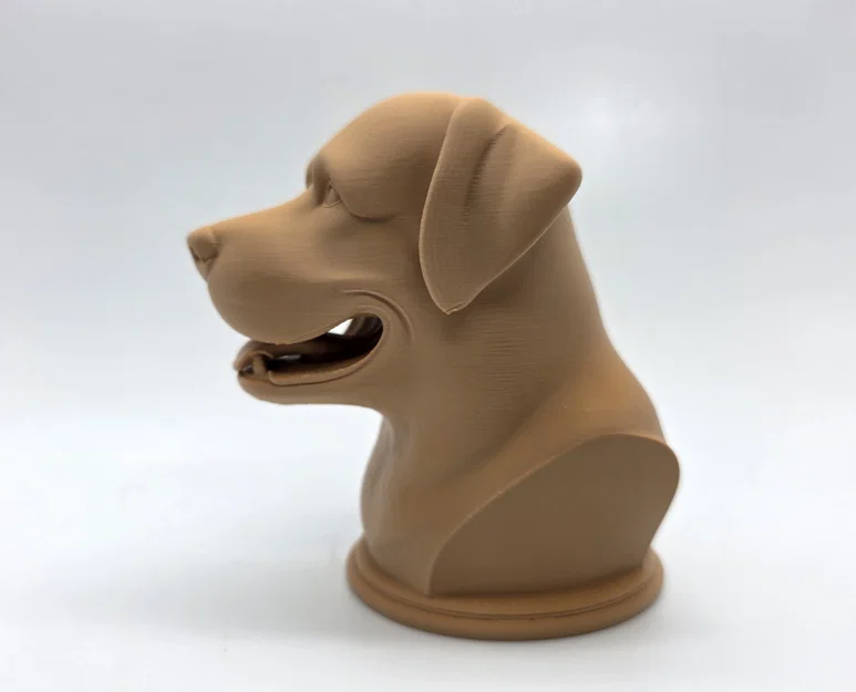 Tượng bán thân chó Rottweiler đang cười 2 - Image 3