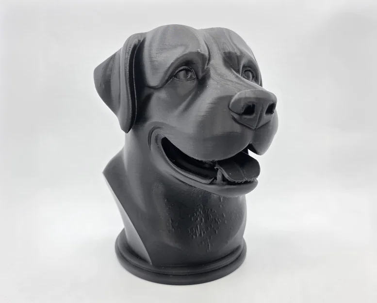 Tượng bán thân chó Rottweiler đang cười 2 - Image 9