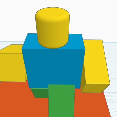 Mô hình Roblox Noob 3D đáng yêu cho người hâm mộ