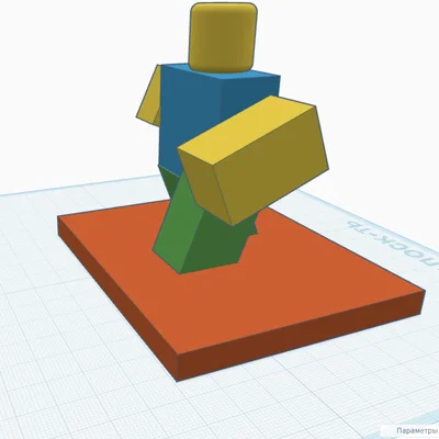 Mô hình Roblox Noob 3D đáng yêu cho người hâm mộ