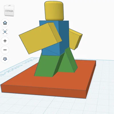 Mô hình Roblox Noob 3D đáng yêu cho người hâm mộ