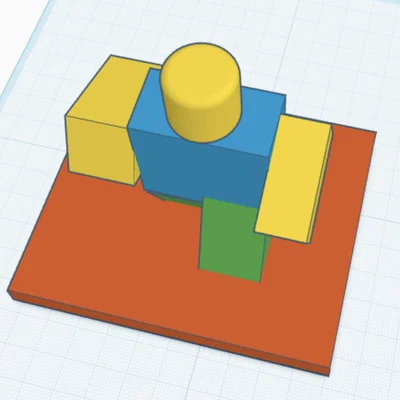 Mô hình Roblox Noob 3D đáng yêu cho người hâm mộ