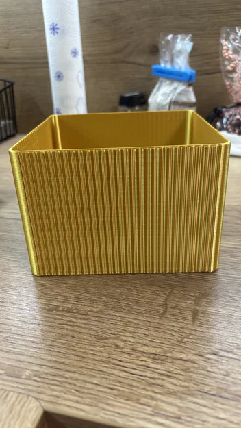 Hộp đựng đồ đa năng in 3D có rãnh trang trí 15x15x10cm - Image 2