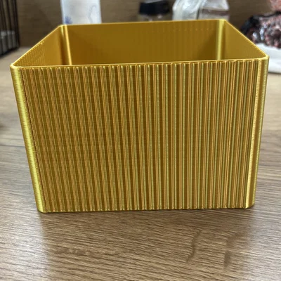 Hộp đựng đồ đa năng in 3D có rãnh trang trí 15x15x10cm